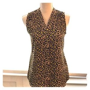 Banana Republic animal print blouse